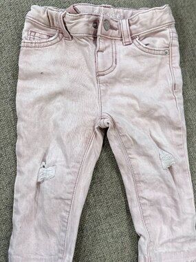 Cat & Jack pink jeans, size 18 months